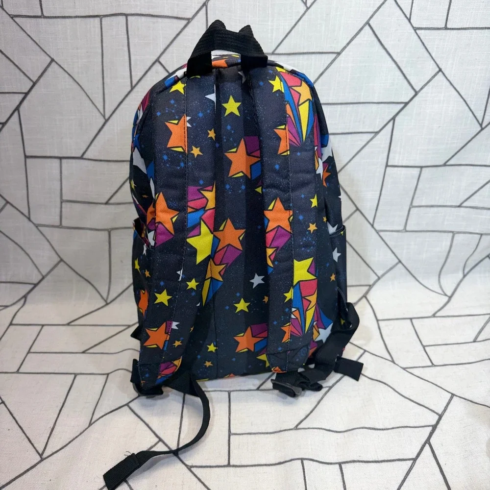 Two Left Feet Backpack Kids Small Black Star Power Galaxy Padded Tech Pod NWT